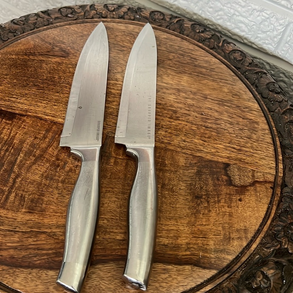 Sharper Image Chefs Knives. Set of 2
